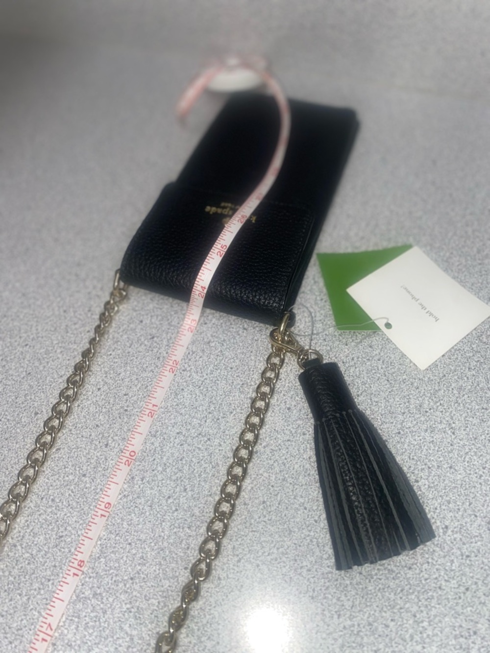 Kate Spade Black North-South Crossbody Phone Purse NWT - Picture 13 of 13